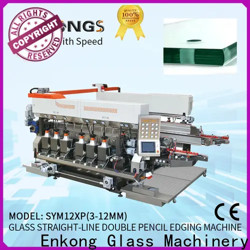 Enkong straight-line glass double edging machine for business for round edge processing 1