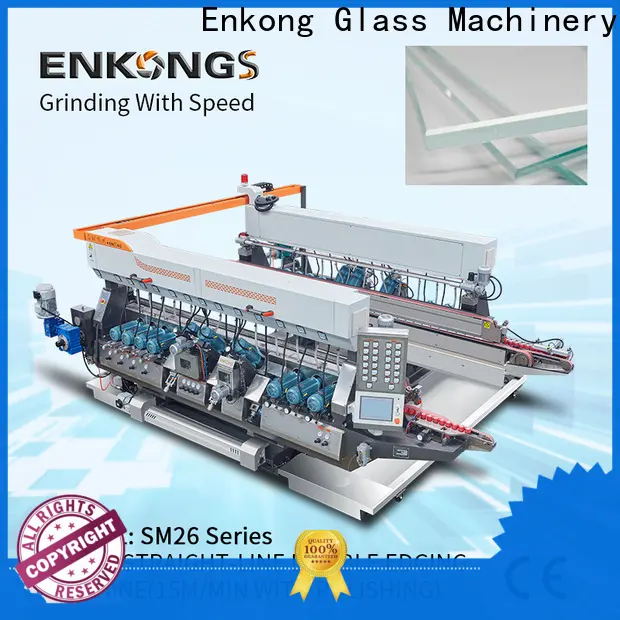 Enkong SM 20 glass double edger machine factory for household appliances 1
