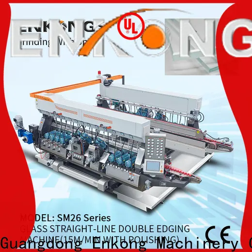 Enkong SM 10 glass double edger machine factory for round edge processing 1