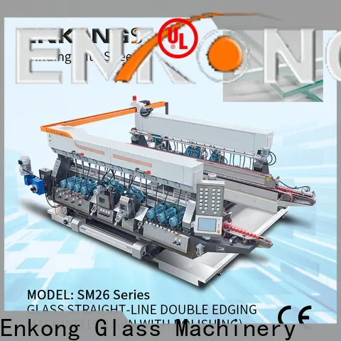 Enkong SM 22 glass double edger machine suppliers for round edge processing 1