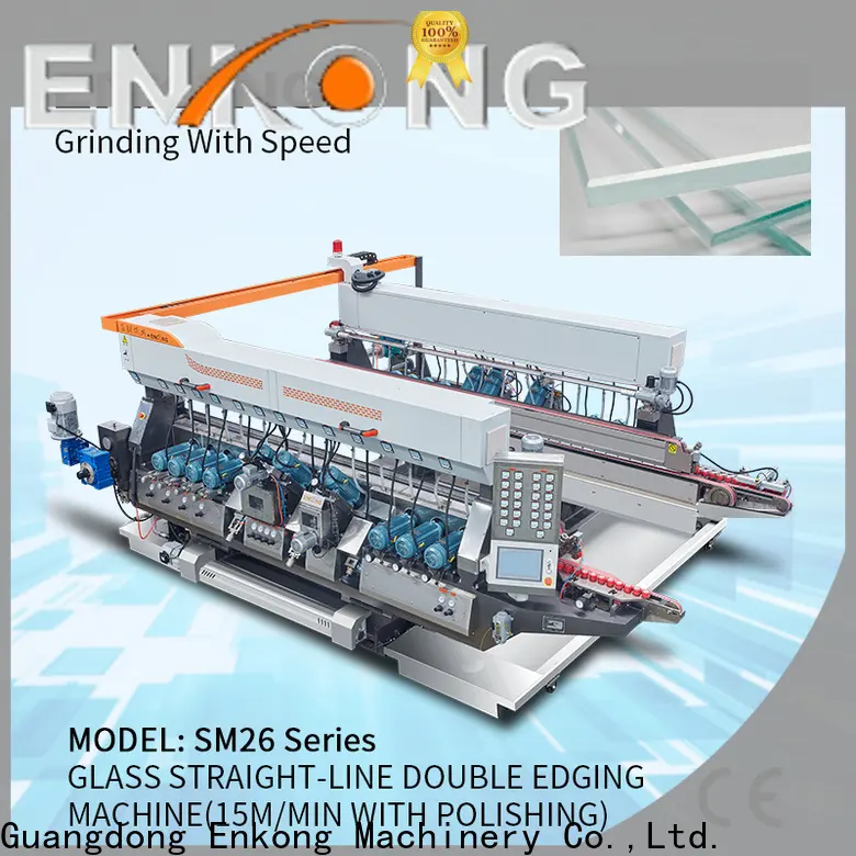 Enkong Latest glass double edger company for round edge processing 1