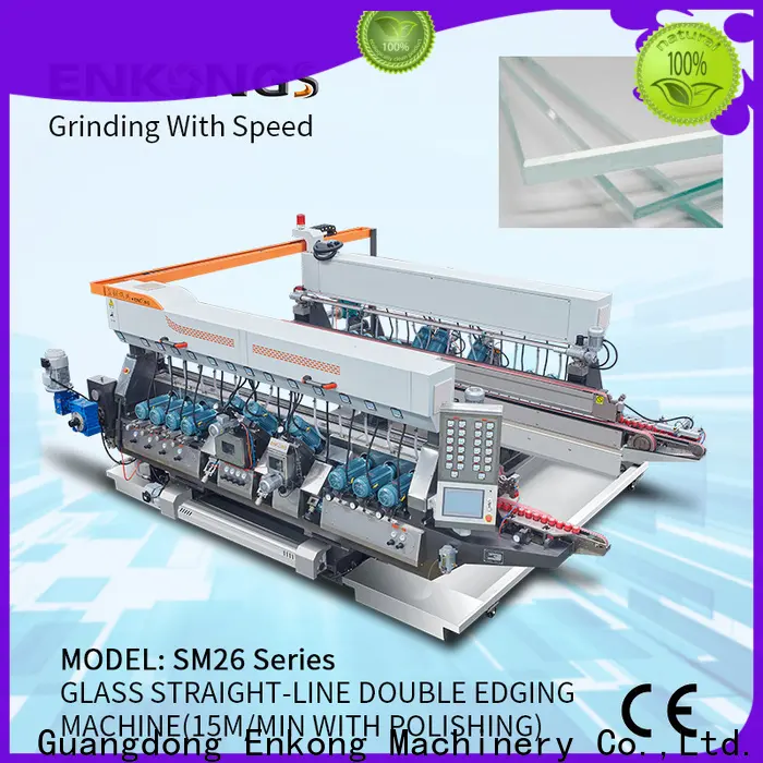 Enkong SM 20 double glass machine factory for round edge processing 1