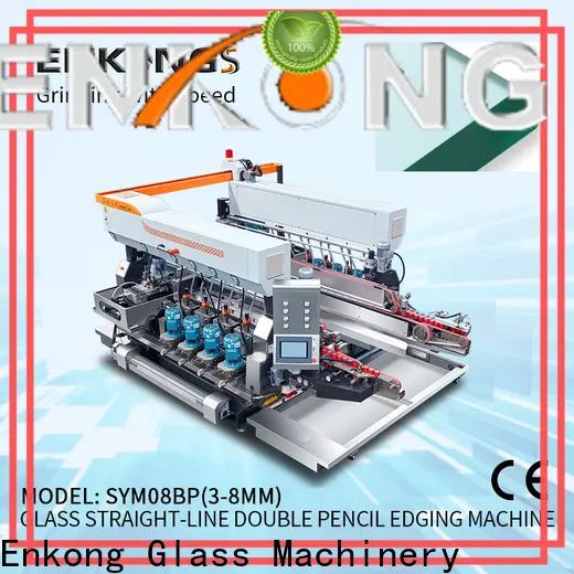 Enkong modularise design glass double edging machine supply for household appliances 1