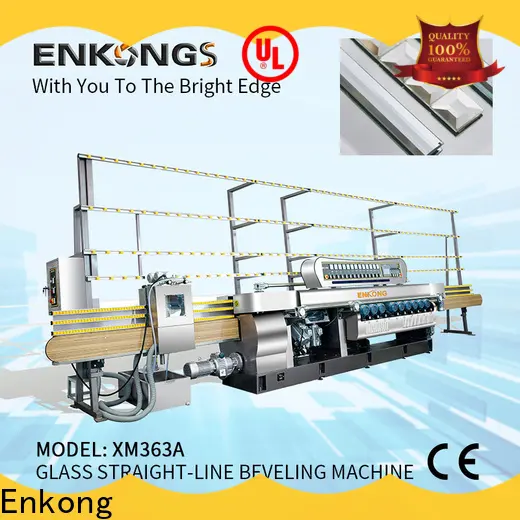 Enkong xm351a glass straight line beveling machine company for polishing 1