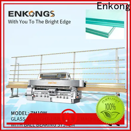 New glass straight line edging machine with ABB spindle motors company for polish 1