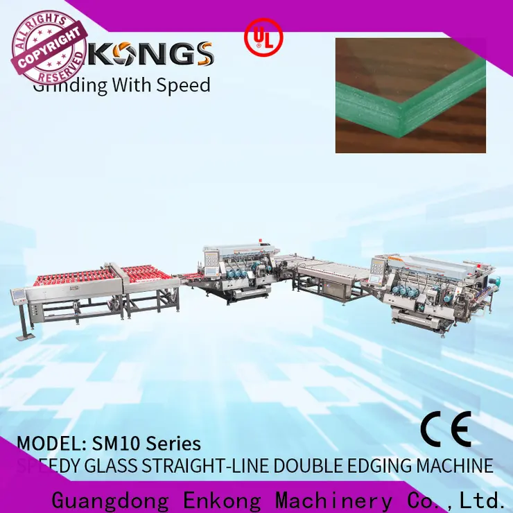 Enkong modularise design glass double edger machine for business for household appliances 1