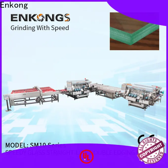 Enkong SM 20 glass double edger machine for business for round edge processing 1
