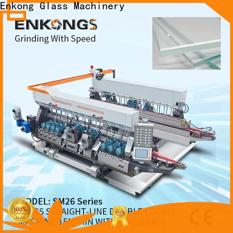 Enkong SM 26 glass double edging machine supply for round edge processing 1