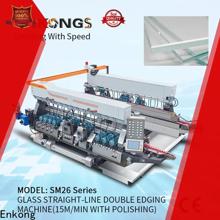 Enkong SM 22 glass double edging machine factory for photovoltaic panel processing 1