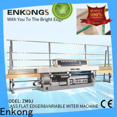 Enkong 60 degree glass mitering machine suppliers for round edge processing 1