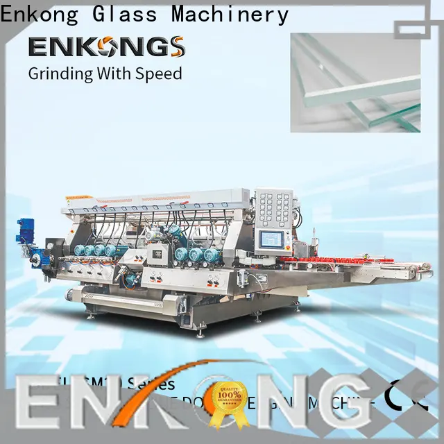 New glass double edger machine SYM08 suppliers for round edge processing 1