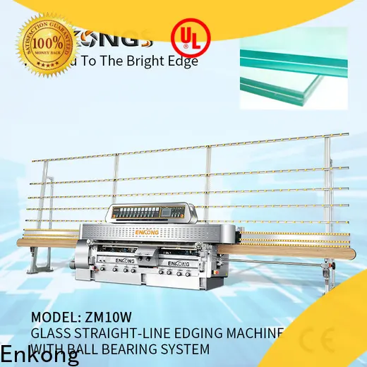 Enkong with ABB spindle motors glass straight line edging machine for business for polish 1