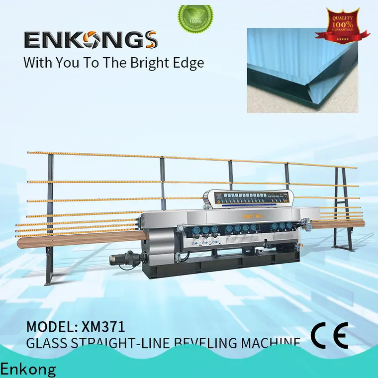 Enkong 10 spindles small glass beveling machine factory for polishing 1