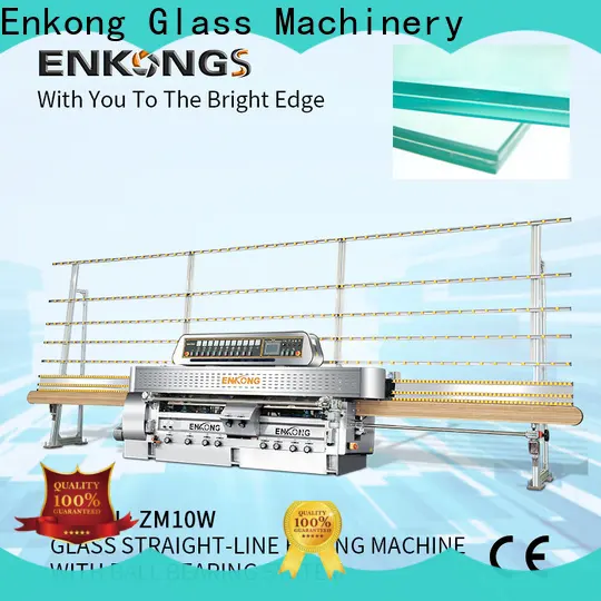 Top glass straight line edging machine with ABB spindle motors company for polish 1