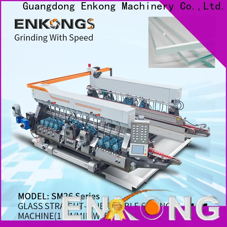 Enkong SM 10 glass double edging machine suppliers for round edge processing 1