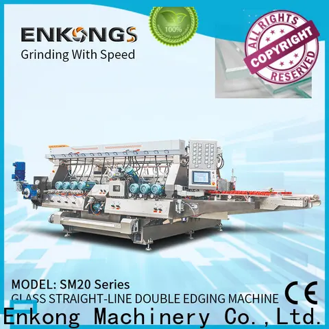 Enkong High-quality glass double edging machine supply for round edge processing 1