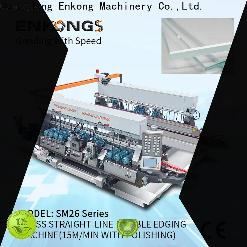 Enkong New glass double edger machine supply for round edge processing 1