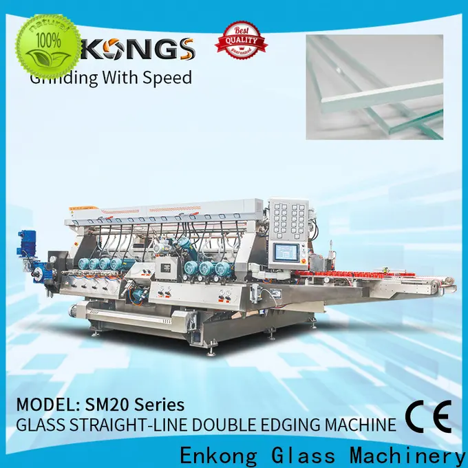 Enkong Wholesale glass double edger machine factory for photovoltaic panel processing 1