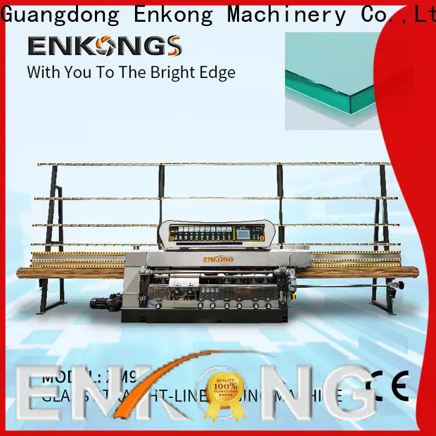 Enkong Wholesale glass straight line edging machine price company for round edge processing 1