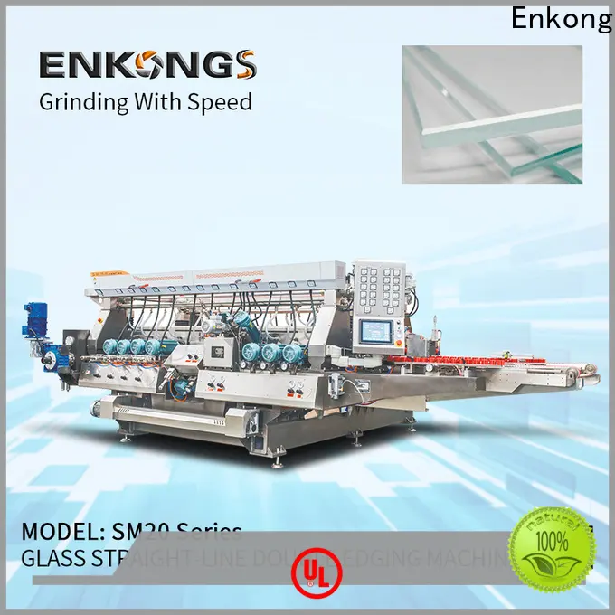 Enkong SM 20 automatic glass edge polishing machine for business for round edge processing 1