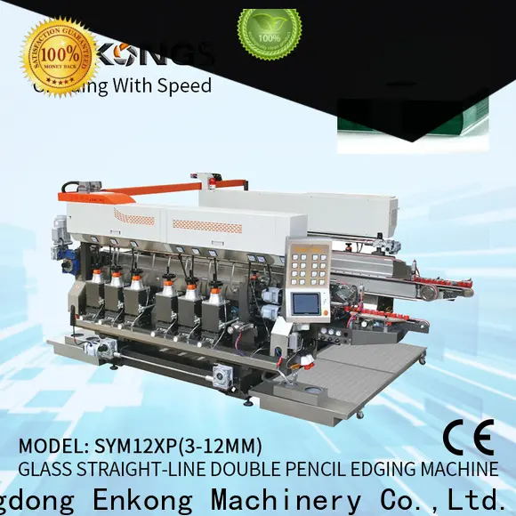 Enkong SM 12/08 glass double edger for business for round edge processing 1