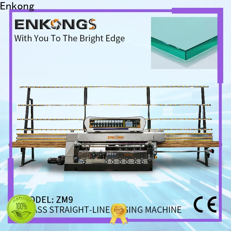 Enkong zm9 glass cutting machine for sale factory for round edge processing 1