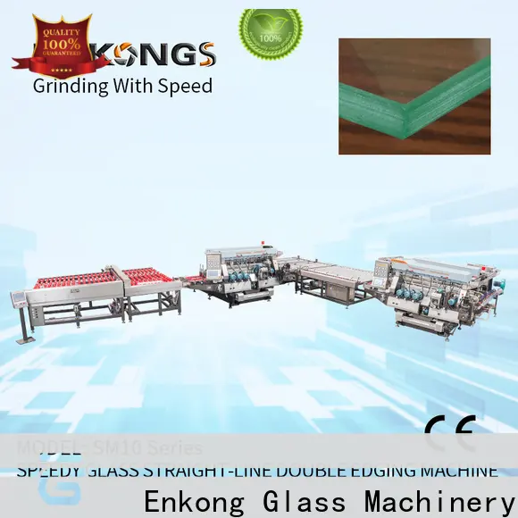 Enkong modularise design glass double edger machine company for photovoltaic panel processing 1
