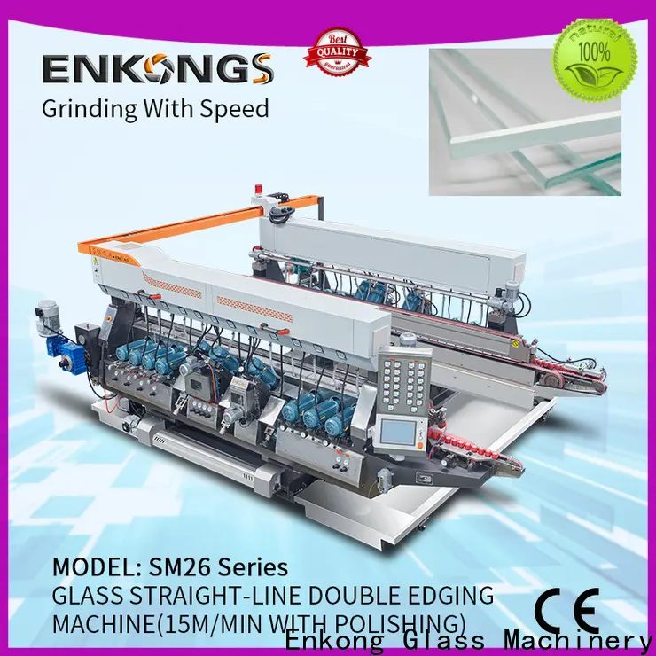 Enkong SM 22 double glass machine manufacturers for round edge processing 1