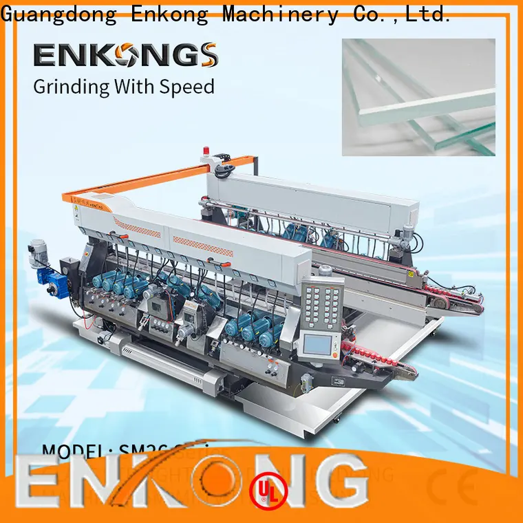 Enkong straight-line glass double edging machine for business for round edge processing1 1