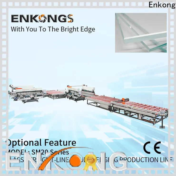 Enkong SYM08 glass double edger machine for business for round edge processing 1
