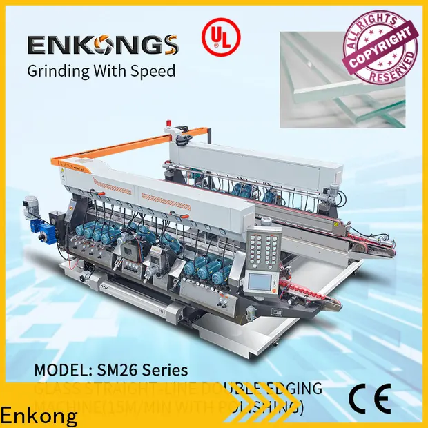 Enkong SM 26 glass double edging machine manufacturers for photovoltaic panel processing 1