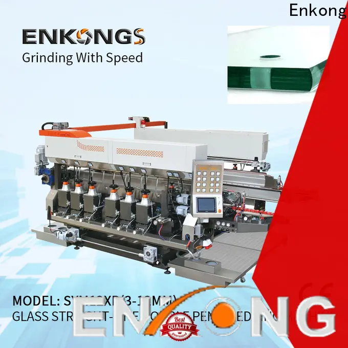 Enkong straight-line automatic glass cutting machine manufacturers for round edge processing 1