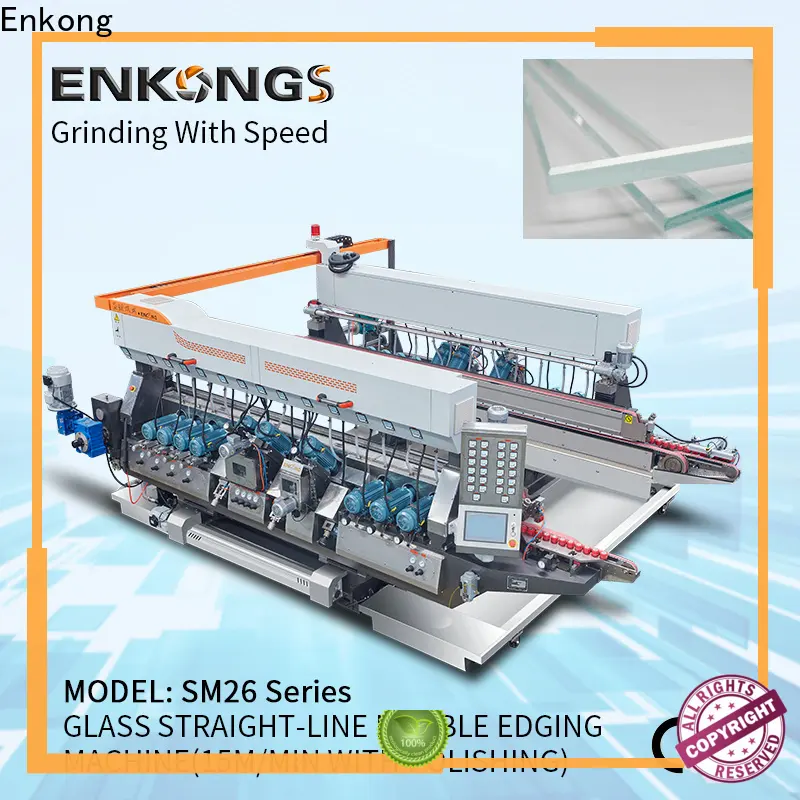 Enkong Best glass double edging machine factory for round edge processing 1