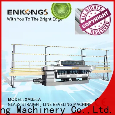 Enkong Latest glass straight line beveling machine supply for glass processing 1