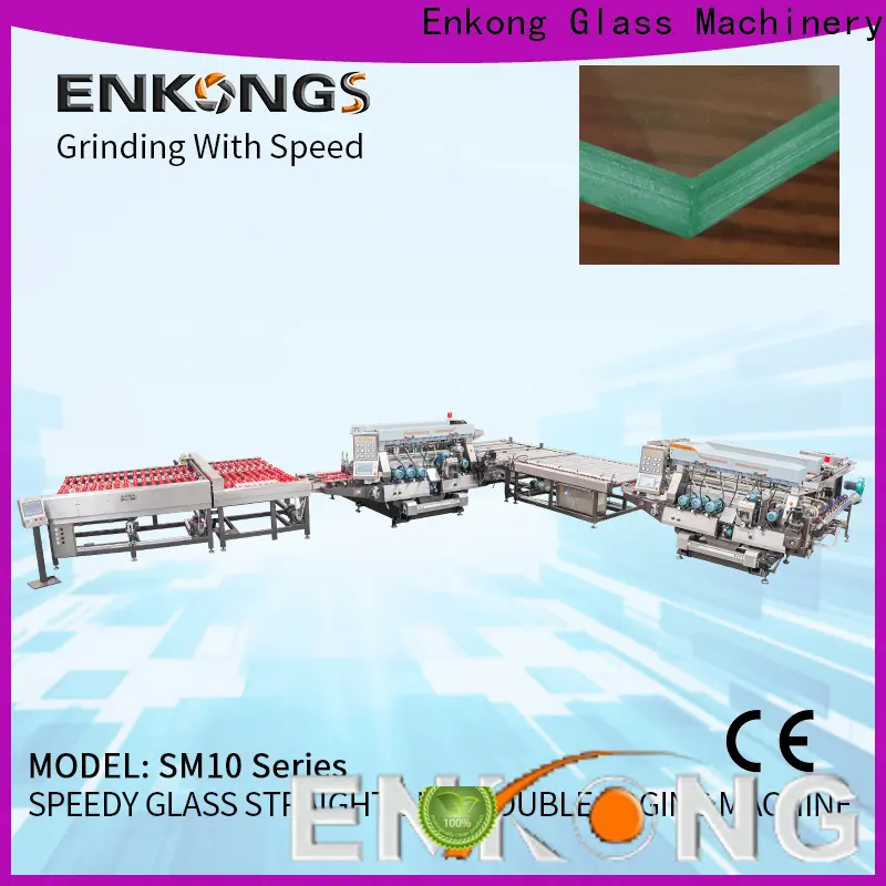 Enkong modularise design glass double edger factory for household appliances 1