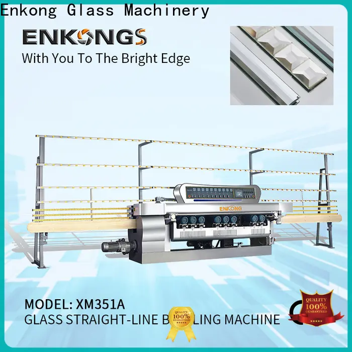 Enkong xm363a glass straight line beveling machine factory for glass processing 1