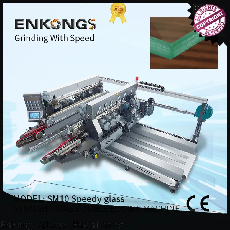 Enkong Custom glass double edger machine factory for round edge processing 1