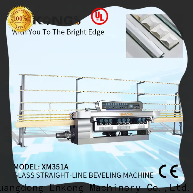 Enkong xm371 glass beveling machine for sale company for glass processing 1