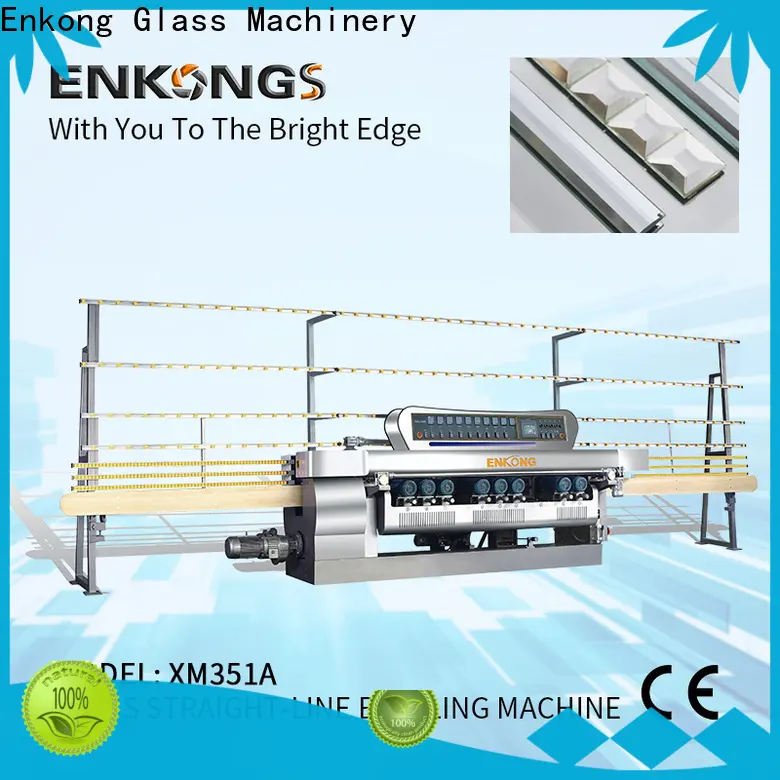 Enkong 10 spindles glass beveling machine for sale factory for glass processing 1