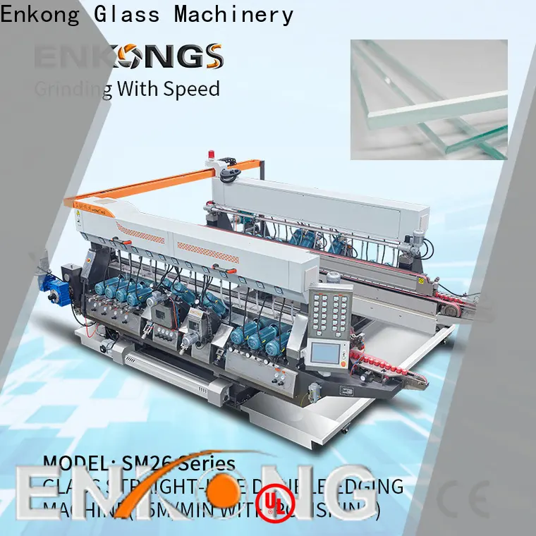 Custom glass double edger machine SM 10 manufacturers for round edge processing 1