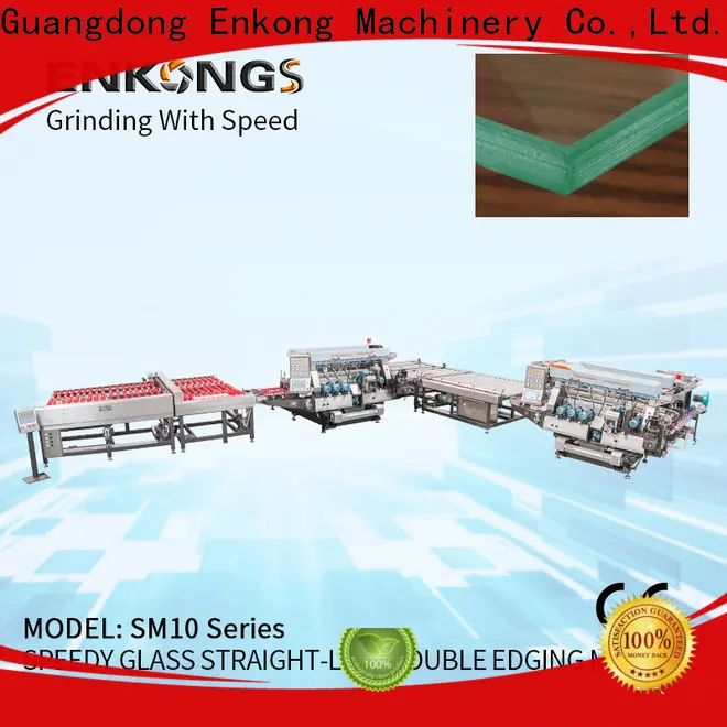 New glass double edging machine SYM08 factory for round edge processing 1