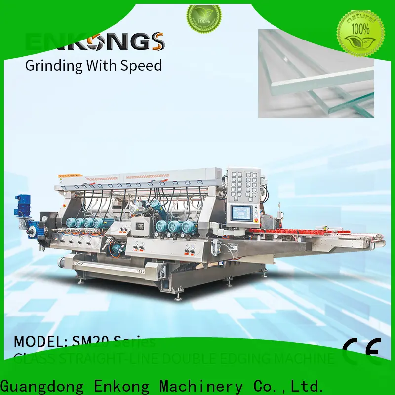 Enkong SYM08 glass double edger machine for business for round edge processing1 1