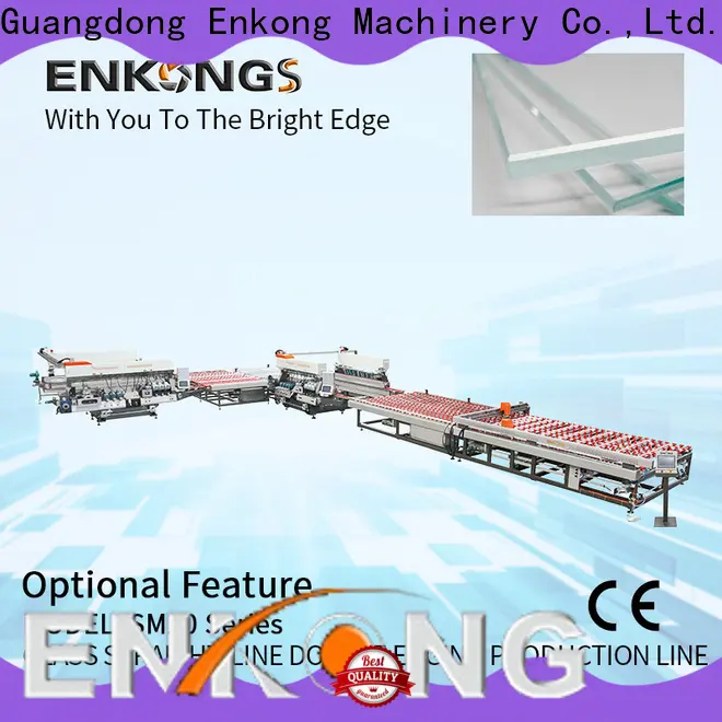 Enkong Top glass double edger company for round edge processing 1