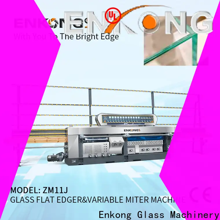 Enkong variable glass mitering machine manufacturers for round edge processing 1
