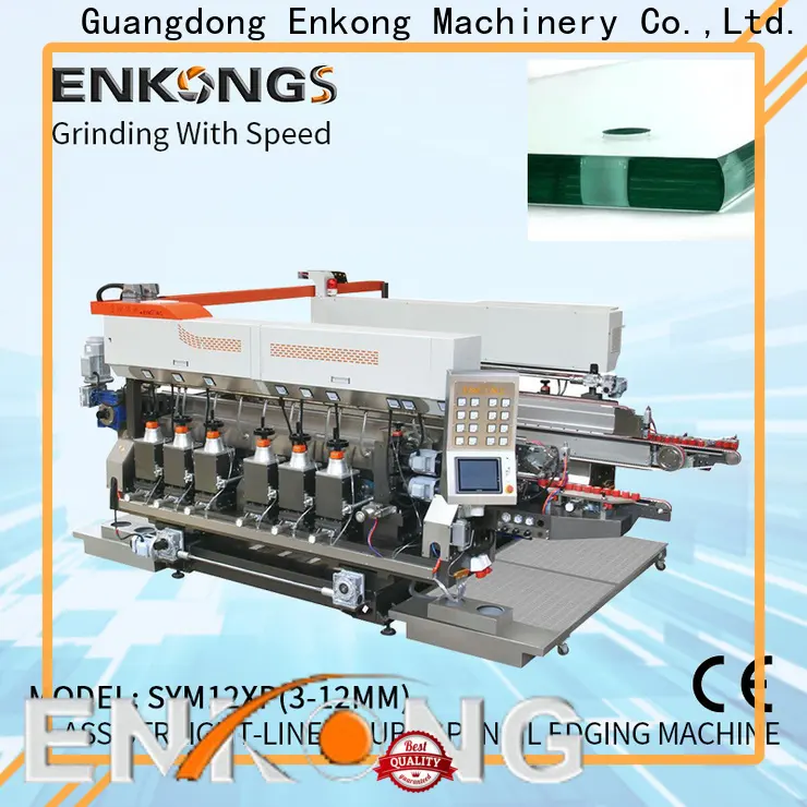 Enkong SM 12/08 automatic glass cutting machine manufacturers for round edge processing 1