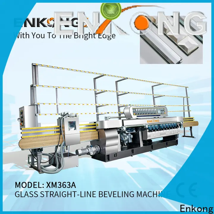 New glass beveling machine price 10 spindles company for polishing 1