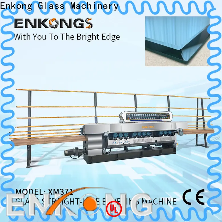 Enkong xm351 glass straight line beveling machine supply for polishing2 1