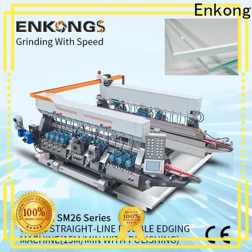 Enkong modularise design automatic glass edge polishing machine company for round edge processing 1