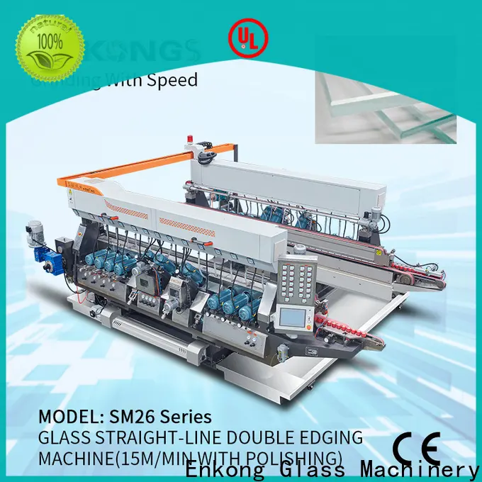 Enkong SM 12/08 glass double edger machine for business for household appliances 1