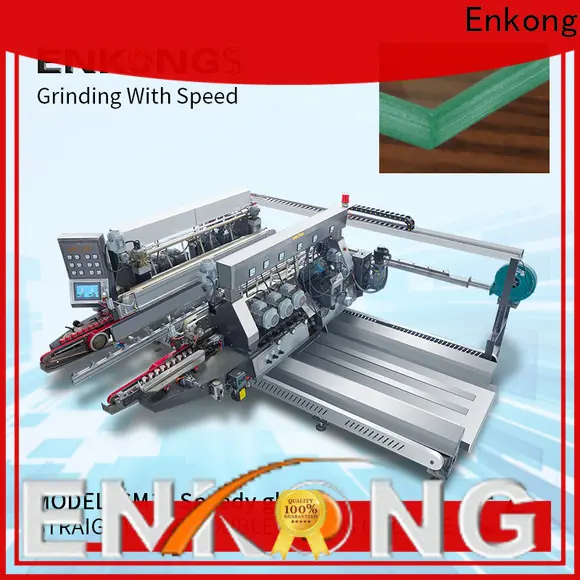 Enkong Wholesale glass double edger machine factory for round edge processing 1
